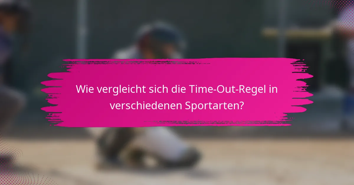 Wie vergleicht sich die Time-Out-Regel in verschiedenen Sportarten?